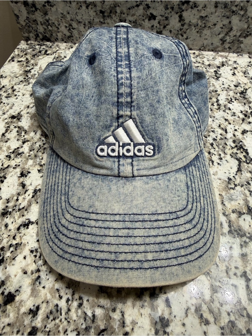 adidas Light Blue Denim Cap - Logo Baseball Hat
